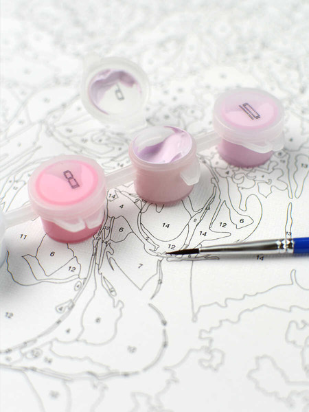 Изображение товара Картина по номерам Феникс+ Девушка в перьях / 67980