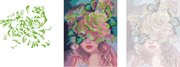 Изображение товара Картина по номерам Феникс+ Нежный цветок / 67981