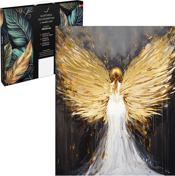 Изображение товара Картина по номерам Феникс+ Девушка с крыльями / 67983