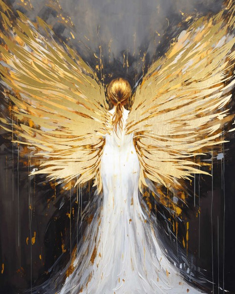 Изображение товара Картина по номерам Феникс+ Девушка с крыльями / 67983