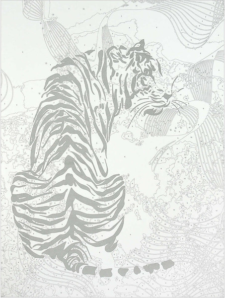 Изображение товара Картина по номерам Феникс+ Золотой тигр / 67969