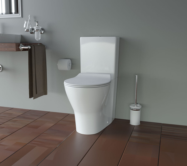 Изображение товара Унитаз напольный Керамин Сканди Slim МЛ 2-режим (белый)