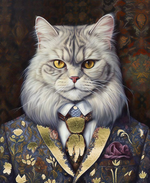 Изображение товара Картина по номерам Феникс+ Кот-аристократ / 67985
