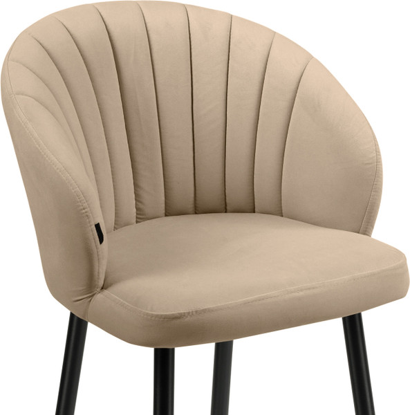 Изображение товара Стул барный Woodville Бэнбу полубарный (Velutto 05/черный)