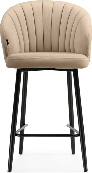 Изображение товара Стул барный Woodville Бэнбу полубарный (Velutto 05/черный)