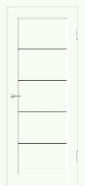 Изображение товара Дверь межкомнатная Velldoris Emalux Style 1 80x200 (белый опал/мателюкс графит)