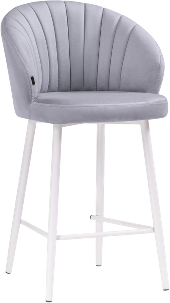 Изображение товара Стул барный Woodville Бэнбу полубарный (Velutto 49/белый)