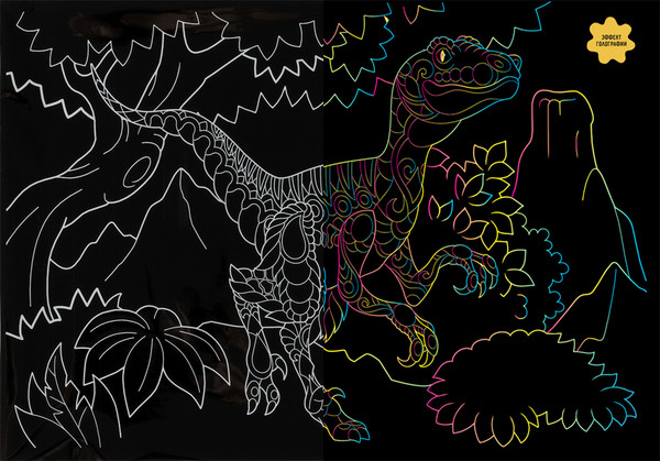 Изображение товара Гравюра Три совы Динозавр / GA4_49928