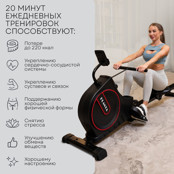 Изображение товара Гребной тренажер PLANTA FD-ROW500
