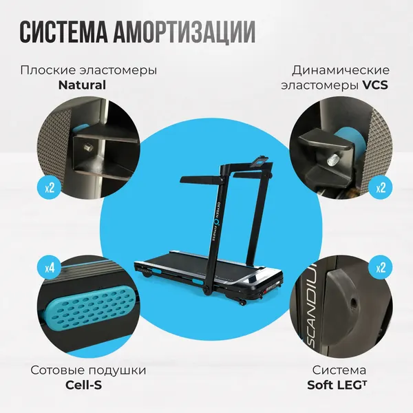 Изображение товара Электрическая беговая дорожка Oxygen Fitness Scandium A