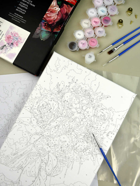 Изображение товара Картина по номерам Феникс+ Букет невесты / 67920