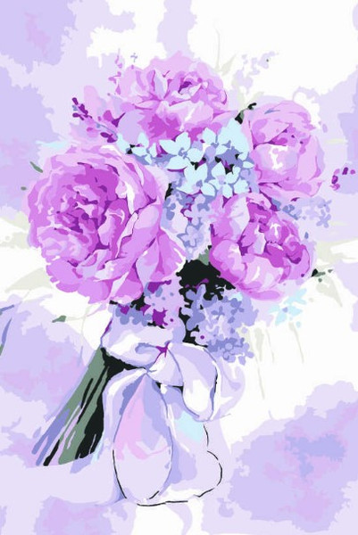 Изображение товара Картина по номерам Феникс+ Букет невесты / 67920