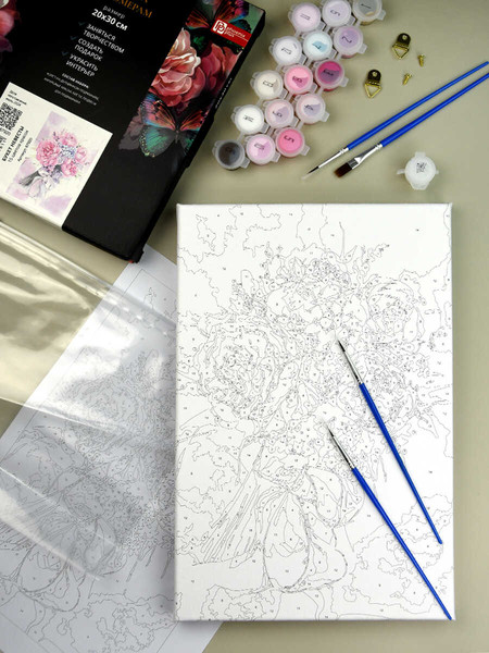 Изображение товара Картина по номерам Феникс+ Букет невесты / 67920