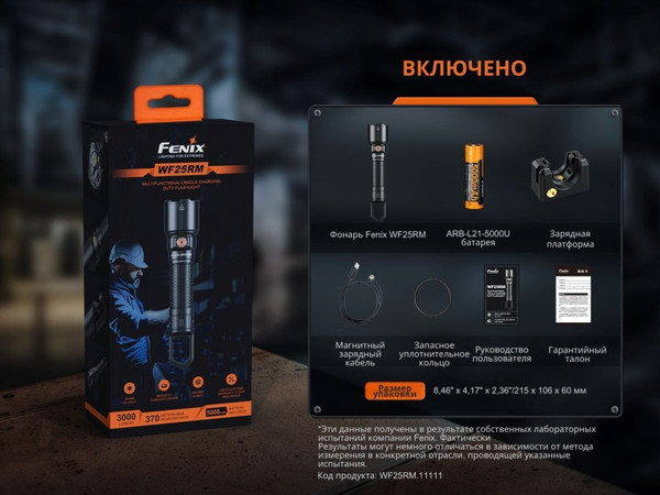 Изображение товара Фонарь Fenix Light WF25RM