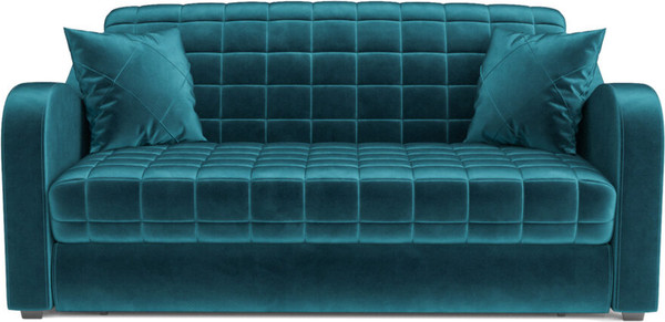 Изображение товара Диван Mebel-Ars Аккордеон Барон №4 НПБ 155x200 (бархат синий/зеленый Star Velvet 43 Black Green)