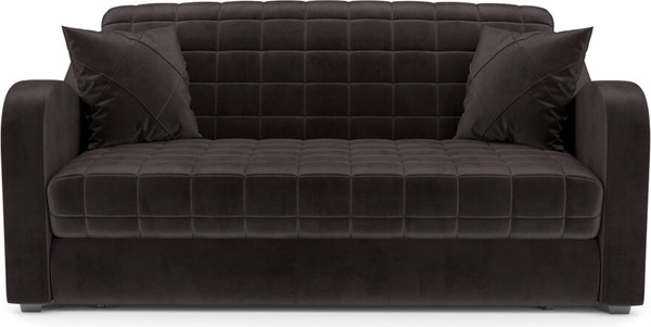 Изображение товара Диван Mebel-Ars Аккордеон Барон №4 НПБ 155x200 (бархат шоколадный Star Velvet 60 Coffee)