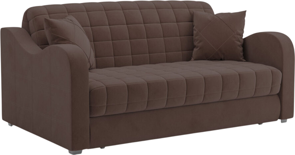 Изображение товара Диван Mebel-Ars Аккордеон Барон №4 НПБ 155x200 (велюр молочный шоколад НВ-178/13)