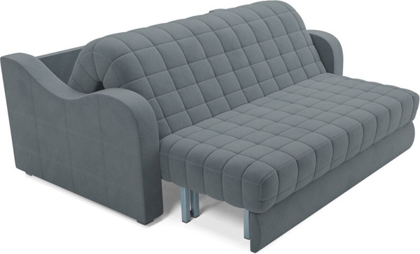 Изображение товара Диван Mebel-Ars Аккордеон Барон №4 НПБ 155x200 (велюр серый/синий HB-178/26)