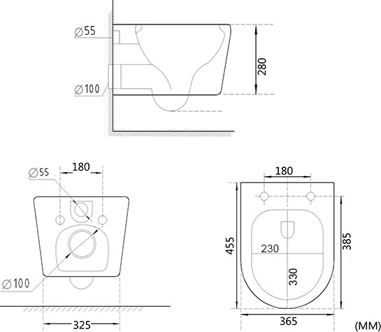 Изображение товара Унитаз подвесной с инсталляцией Roxen StounFix Dual Fresh 968480