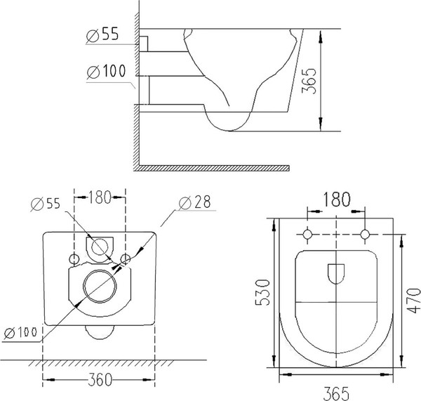 Изображение товара Унитаз подвесной с инсталляцией Roxen StounFix Dual Fresh 968483