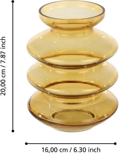 Изображение товара Ваза Eglo Bevato 421354 (стекло, охра)