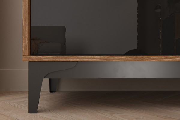 Изображение товара Тумба НК Мебель Brass KM-4 (черный глянец)