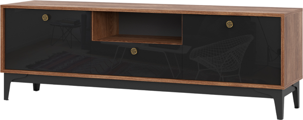 Изображение товара Тумба НК Мебель Brass ТВ-1 (черный глянец)