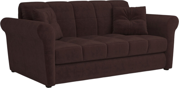 Изображение товара Диван Mebel-Ars Аккордеон Гранд НПБ 140x200 (велюр шоколадный НВ-178/16)
