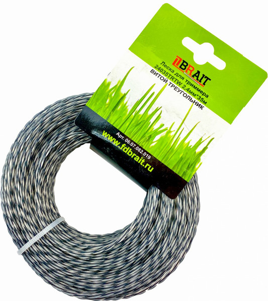 Изображение товара Леска для триммера Brait BR 2.4x35 / 24035 TRTW