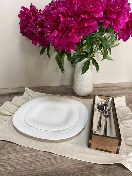 Изображение товара Органайзер для столовых приборов ОМурМебель с рейками (коричневый)