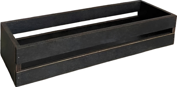 Изображение товара Органайзер для столовых приборов ОМурМебель с рейками (черный)