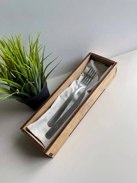 Изображение товара Органайзер для столовых приборов ОМурМебель Bon appetit (коричневый)