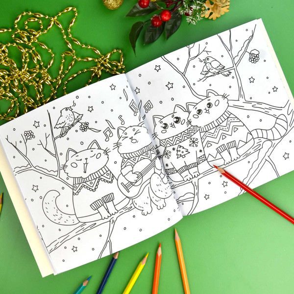 Изображение товара Раскраска Феникс+ Раскраска с котиками Замурррчательного нового года / 67901