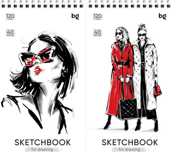 Изображение товара Скетчбук BG Fashion / СА540гр_58922 (40л)