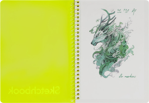 Изображение товара Скетчбук BG Neon. Yellow / СА540гр_59314 (40л)