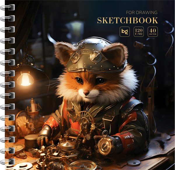 Изображение товара Скетчбук BG Steampunk. Fox / Скв40гр_58079 (40л)