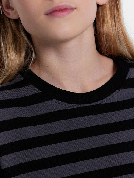 Изображение товара Лонгслив детский Mark Formelle 127908/1 (р.140-68, черная полоска)