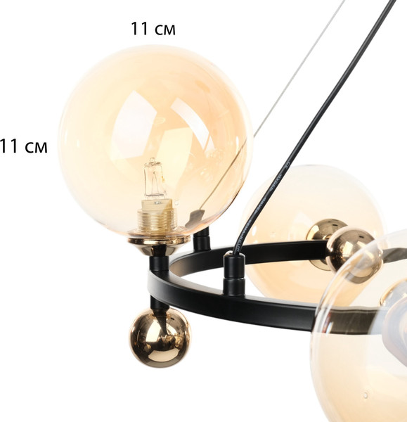 Изображение товара Люстра BayerLux Авери / 10386033 (черный/золото)