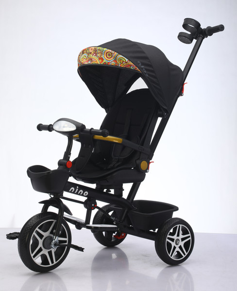 Изображение товара Трехколесный велосипед с ручкой NINO CBL-868 (черный)