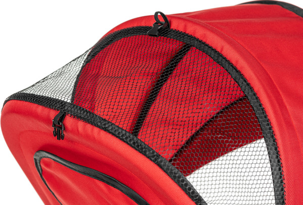 Изображение товара Трехколесный велосипед с ручкой NINO Двухместный (красный)