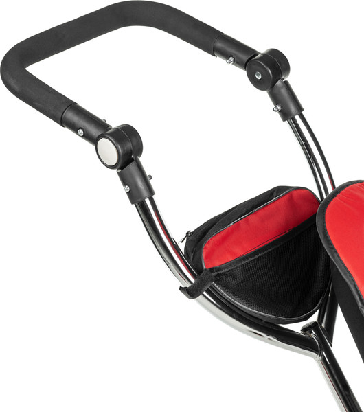 Изображение товара Трехколесный велосипед с ручкой NINO Двухместный (красный)