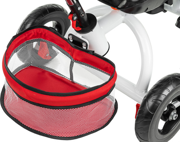 Изображение товара Трехколесный велосипед с ручкой NINO Двухместный (красный)