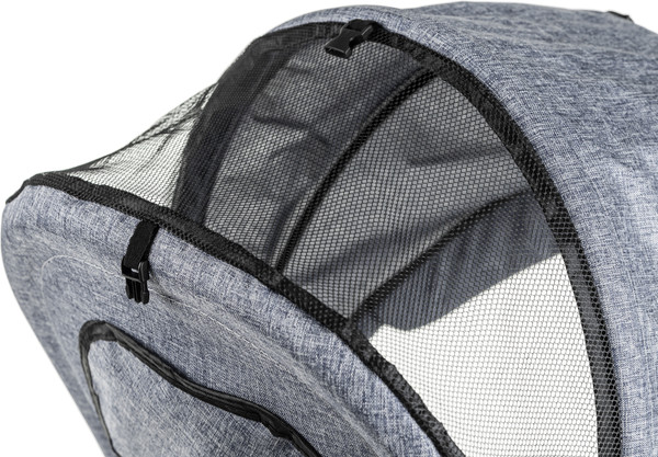 Изображение товара Трехколесный велосипед с ручкой NINO Двухместный (серый)