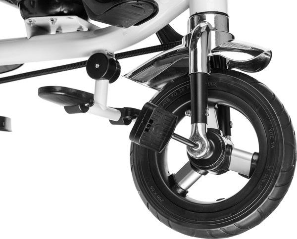 Изображение товара Трехколесный велосипед с ручкой NINO Двухместный (серый)