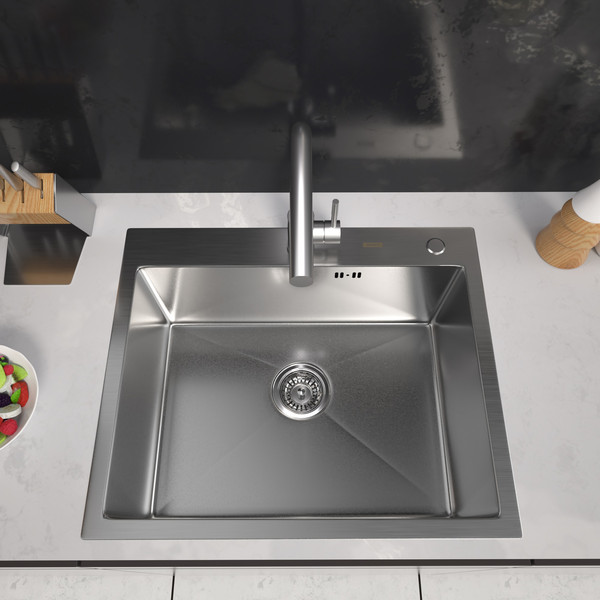 Изображение товара Мойка кухонная Arfeka Eco AR 60x50 (Satin Decor Volcanic Rock)