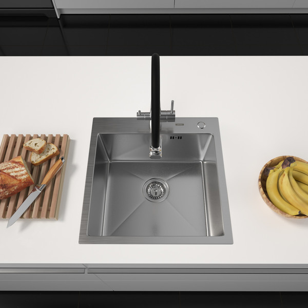 Изображение товара Мойка кухонная Arfeka Eco AR 50x50 (Satin Decor Volcanic Rock)