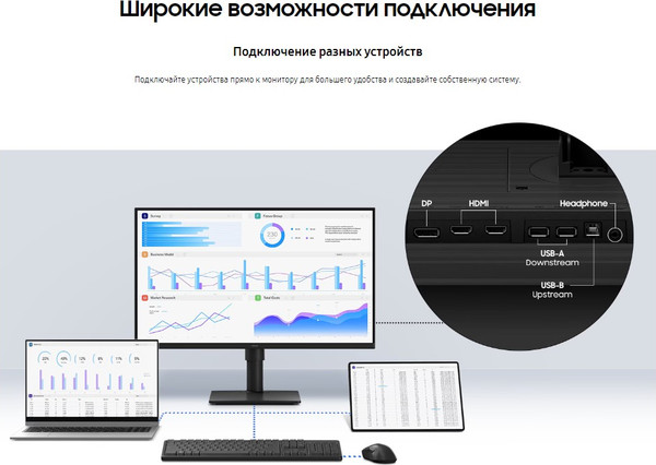 Изображение товара Монитор Samsung LS24D400GAIXCI