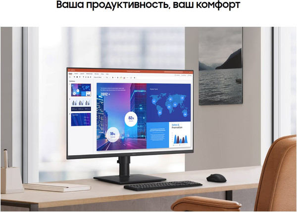 Изображение товара Монитор Samsung LS24D400GAIXCI