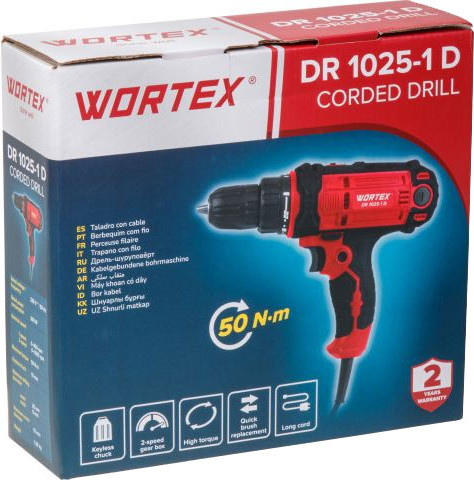 Изображение товара Дрель-шуруповерт Wortex DR 1025-1 D (1318793)