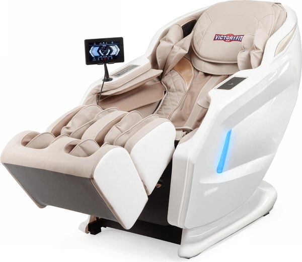 Изображение товара Массажное кресло VictoryFit VF-M91 (белый/бежевый)